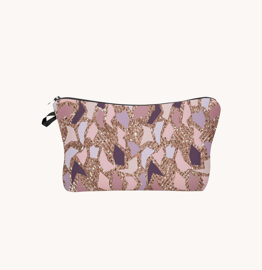 Pencil Pouch- Rose Gold Shape Party