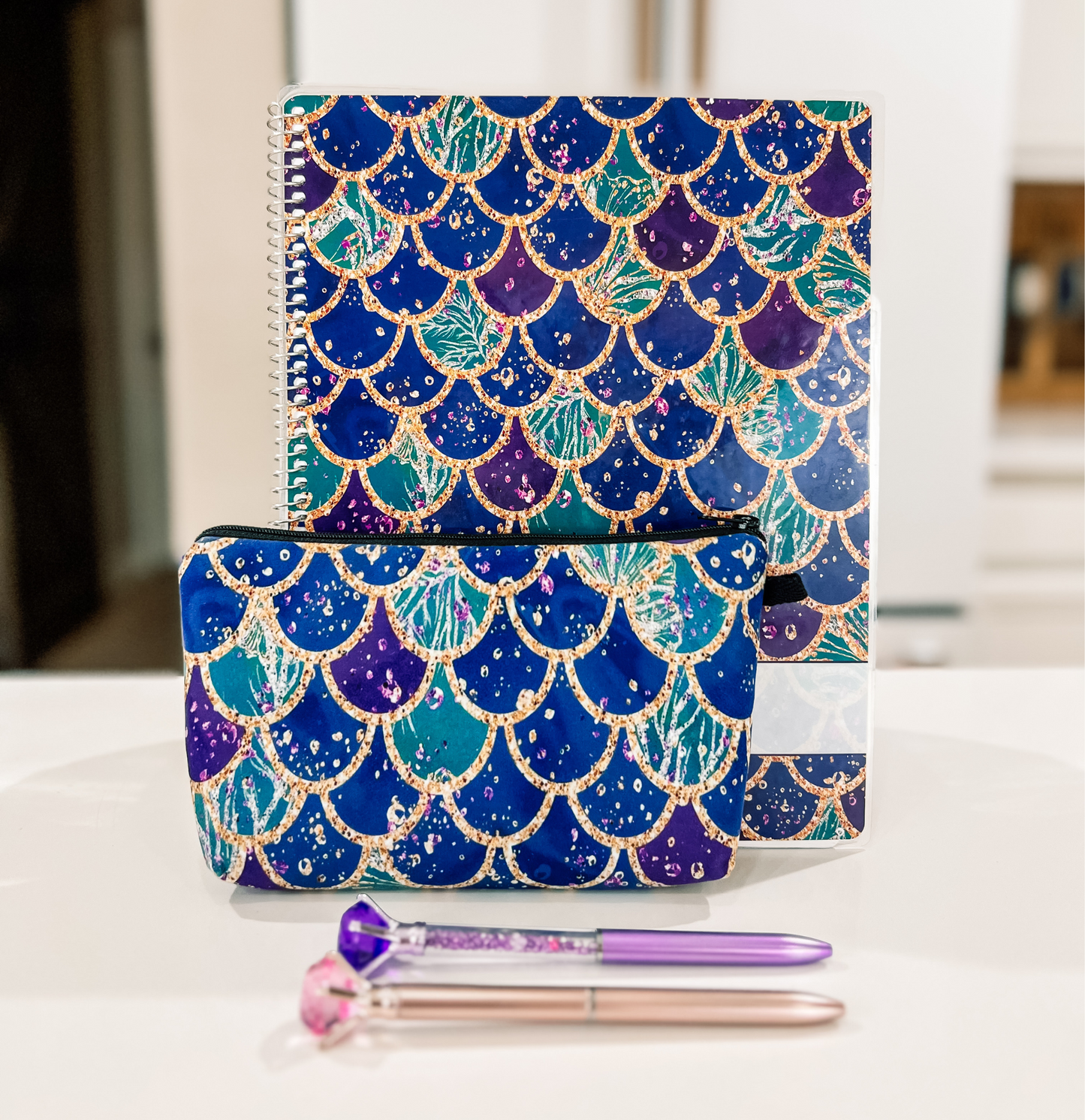 Purple Scales Shimmer Weekly Planner
