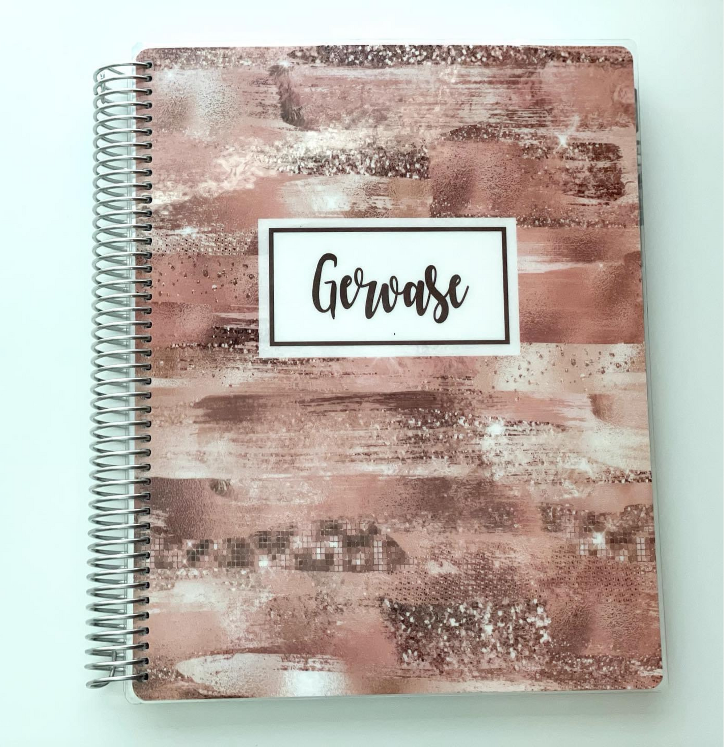 GMP Printables Notebook, Rose Gold Pattern Strokes