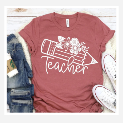 Teacher Pencil T-Shirt