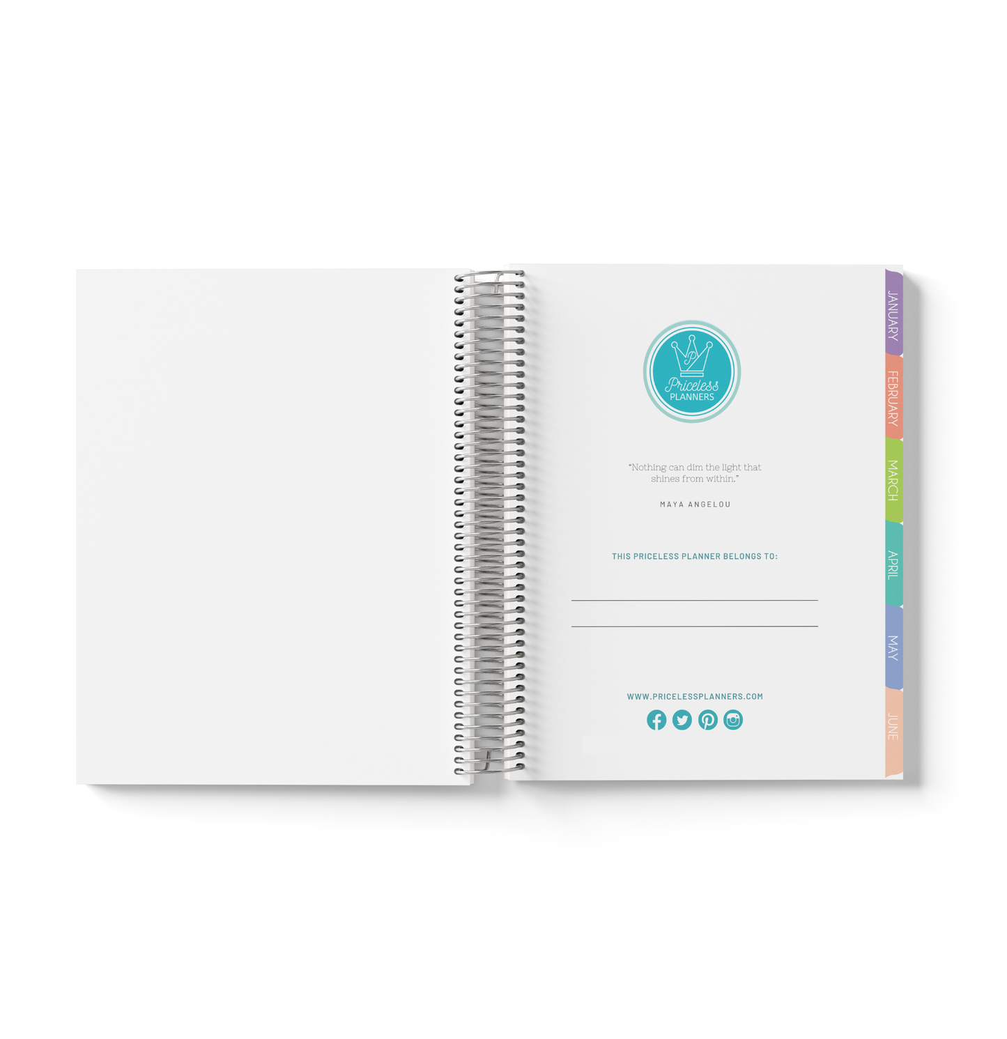 Sea Shells Monthly Planner