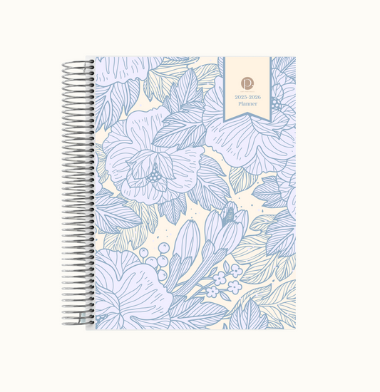 Soft Floral Weekly Planner Bookmark