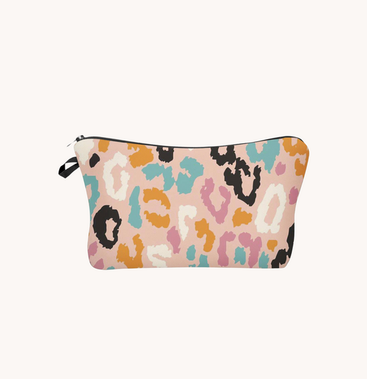 Pencil Pouch- Cheetah Pastel