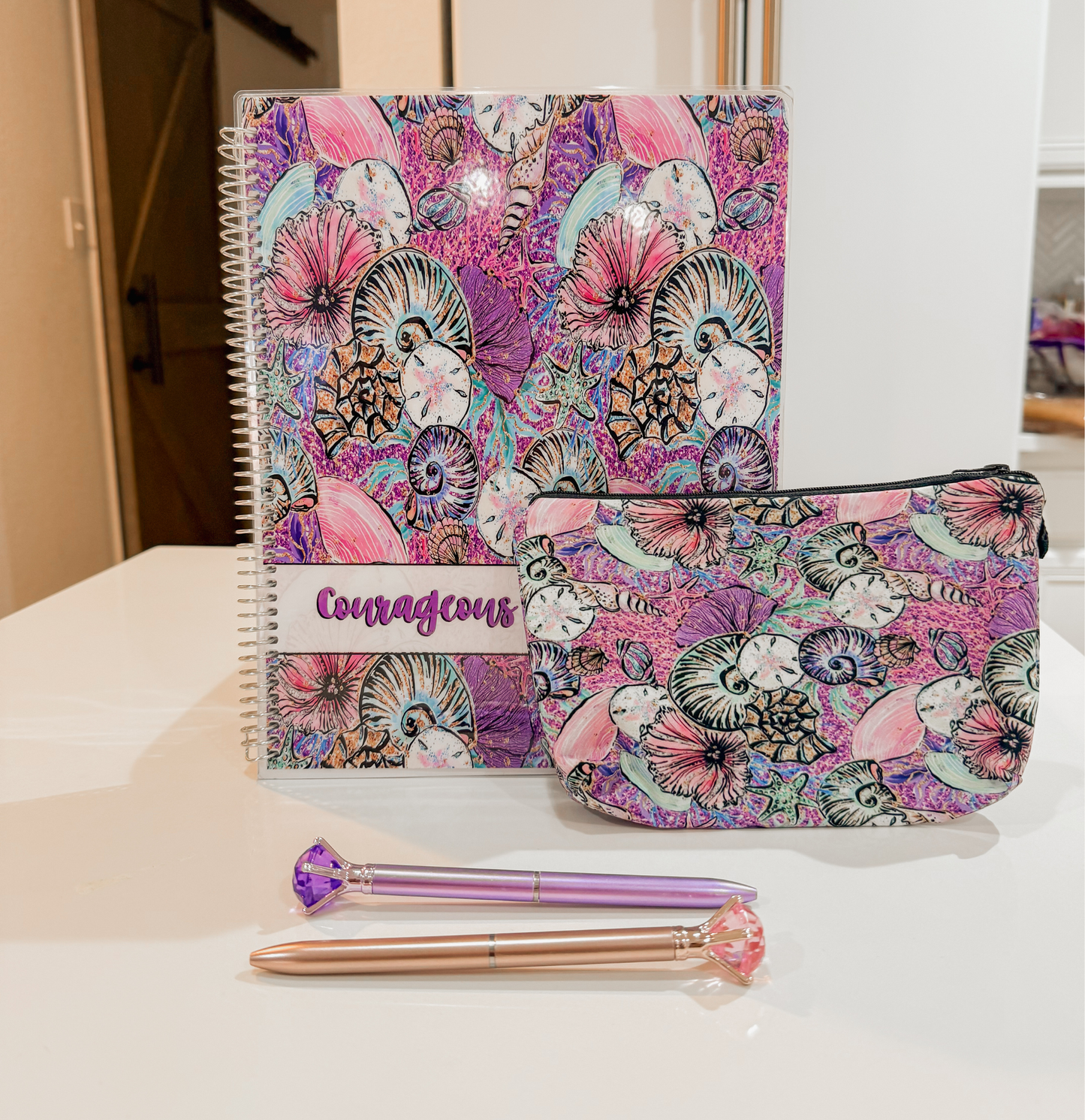 Purple Sea Shells Weekly Planner 1