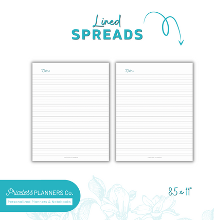 Underwater Sea Shells Budget Notebook- Layout 3