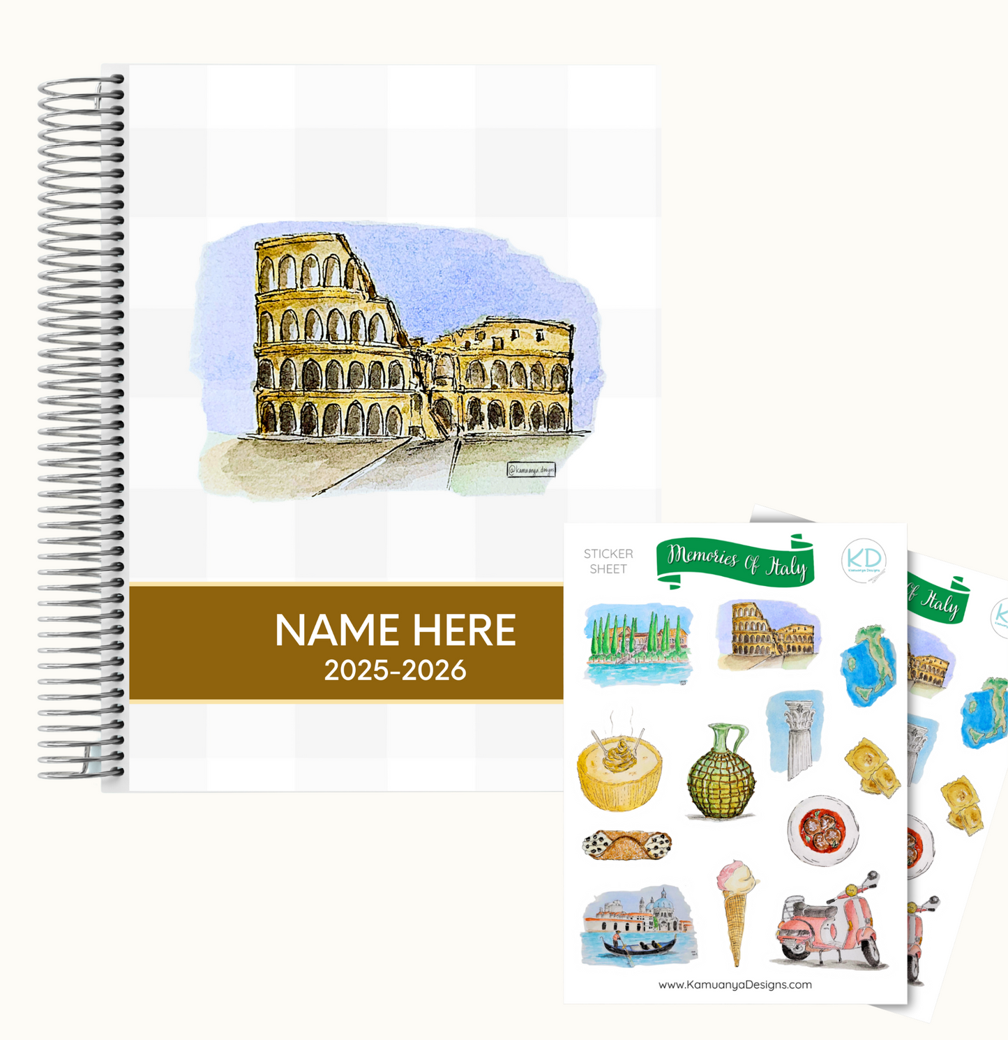 GMP Printables x Kamuanya Designs Weekly Planner | Italy 1