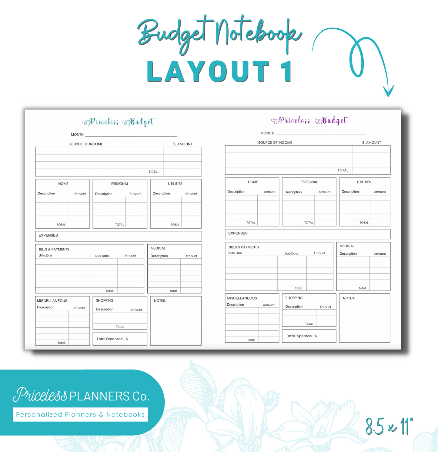 GMP Printables Budget Notebook- Layout 1