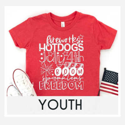 4th of July Boom Youth T-Shirt