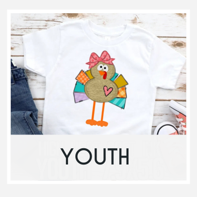 White Turkey Youth T-Shirt