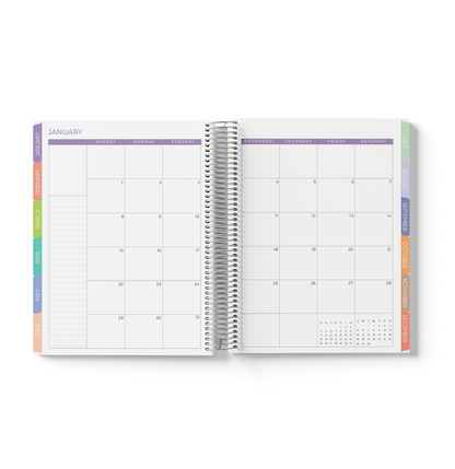 Blue Purple 3D Monthly