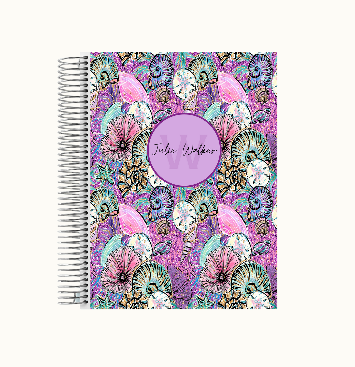 Purple Sea Shells Weekly Planner 2