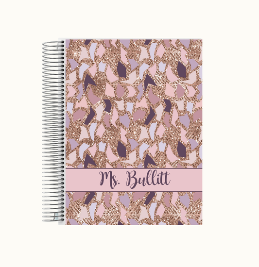 Rose Gold Shape Party Weekly Planner