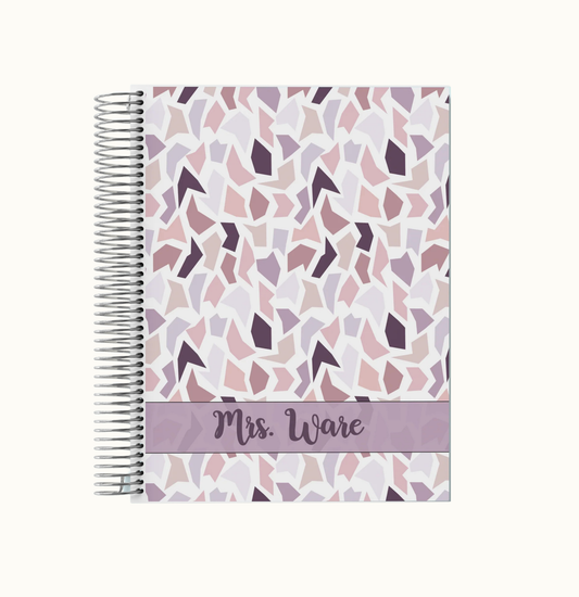 Violet Shape Party Weekly Planner