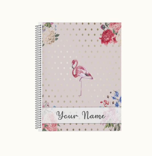 GMP Printables Notebook, Flamingo Shimmer