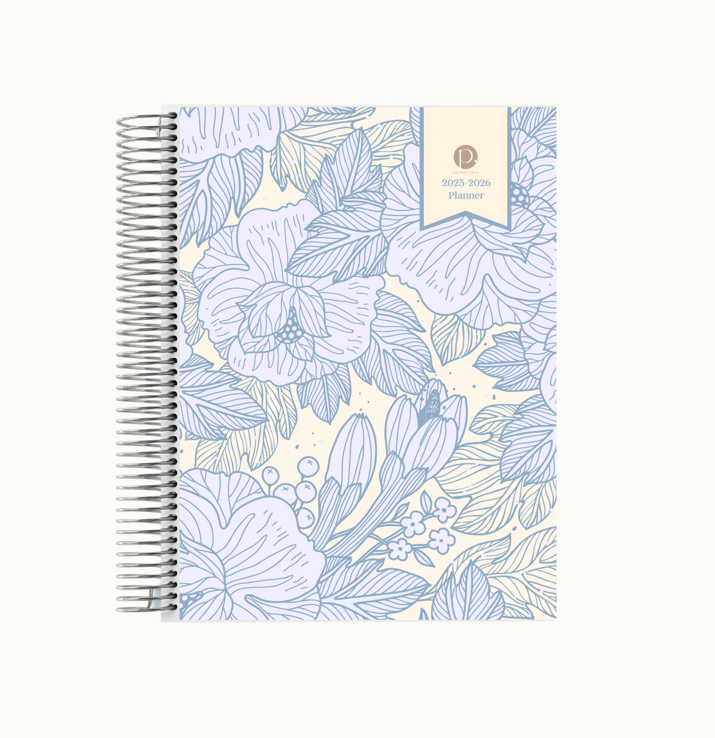 Soft Floral Weekly Planner Bookmark