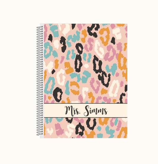GMP Printables Notebook, Cheetah Pastel
