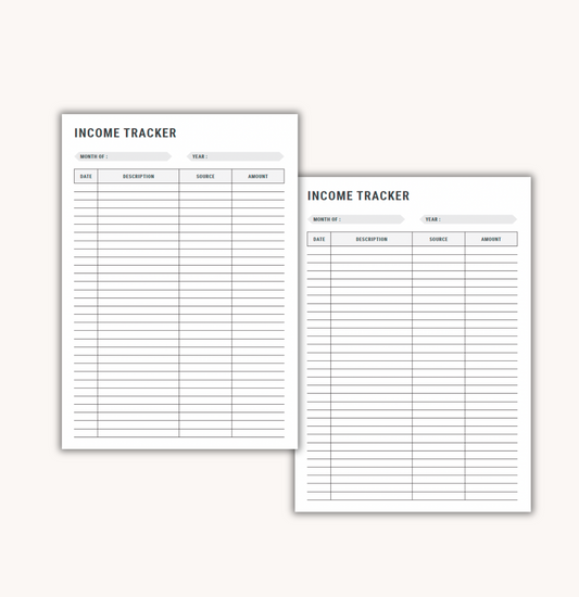 Income Tracker Add-On