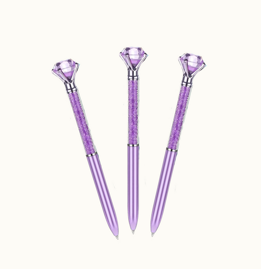 Purple Glitter Diamond Pen