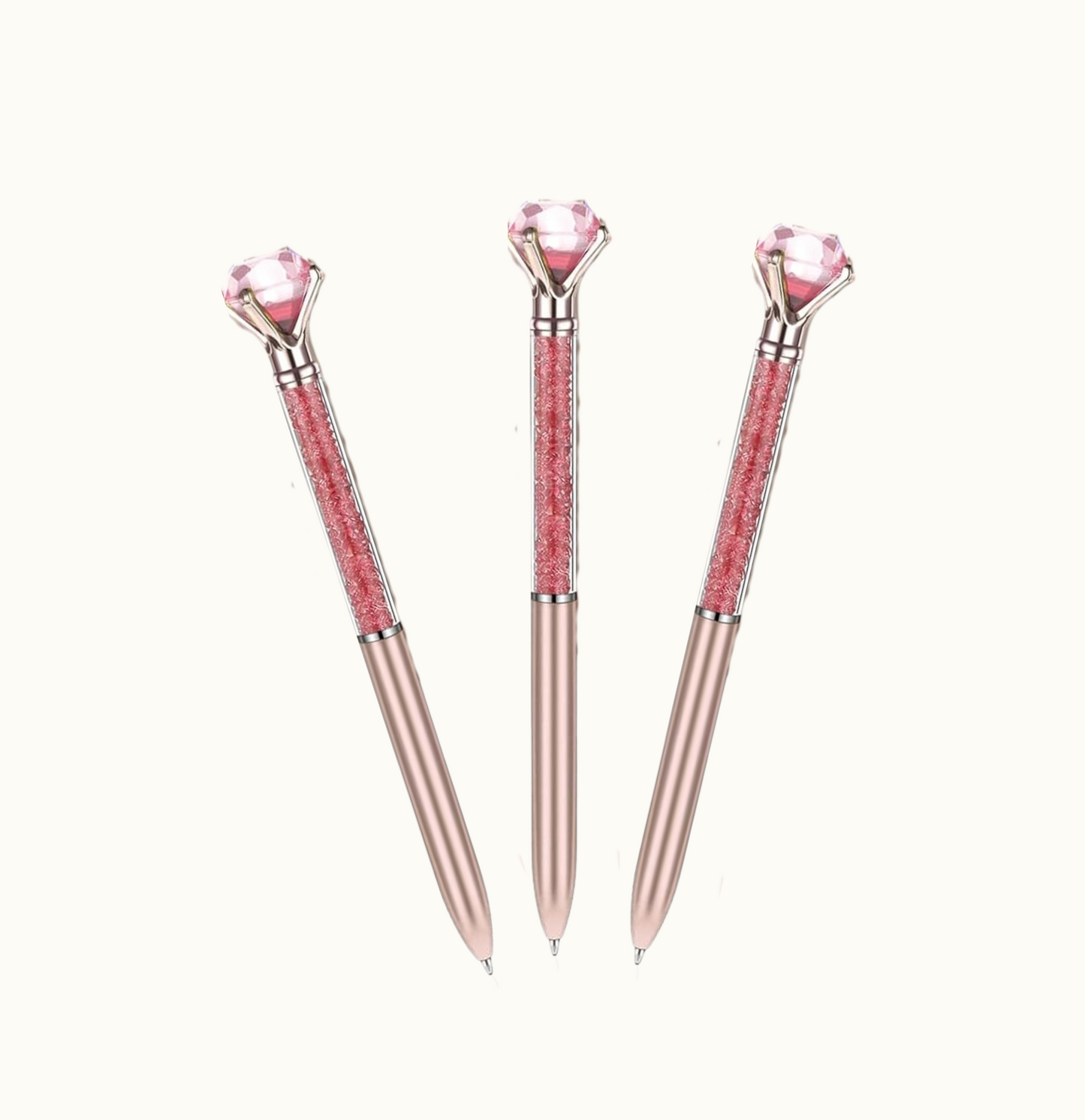 Rose Gold Glitter Diamond Pen