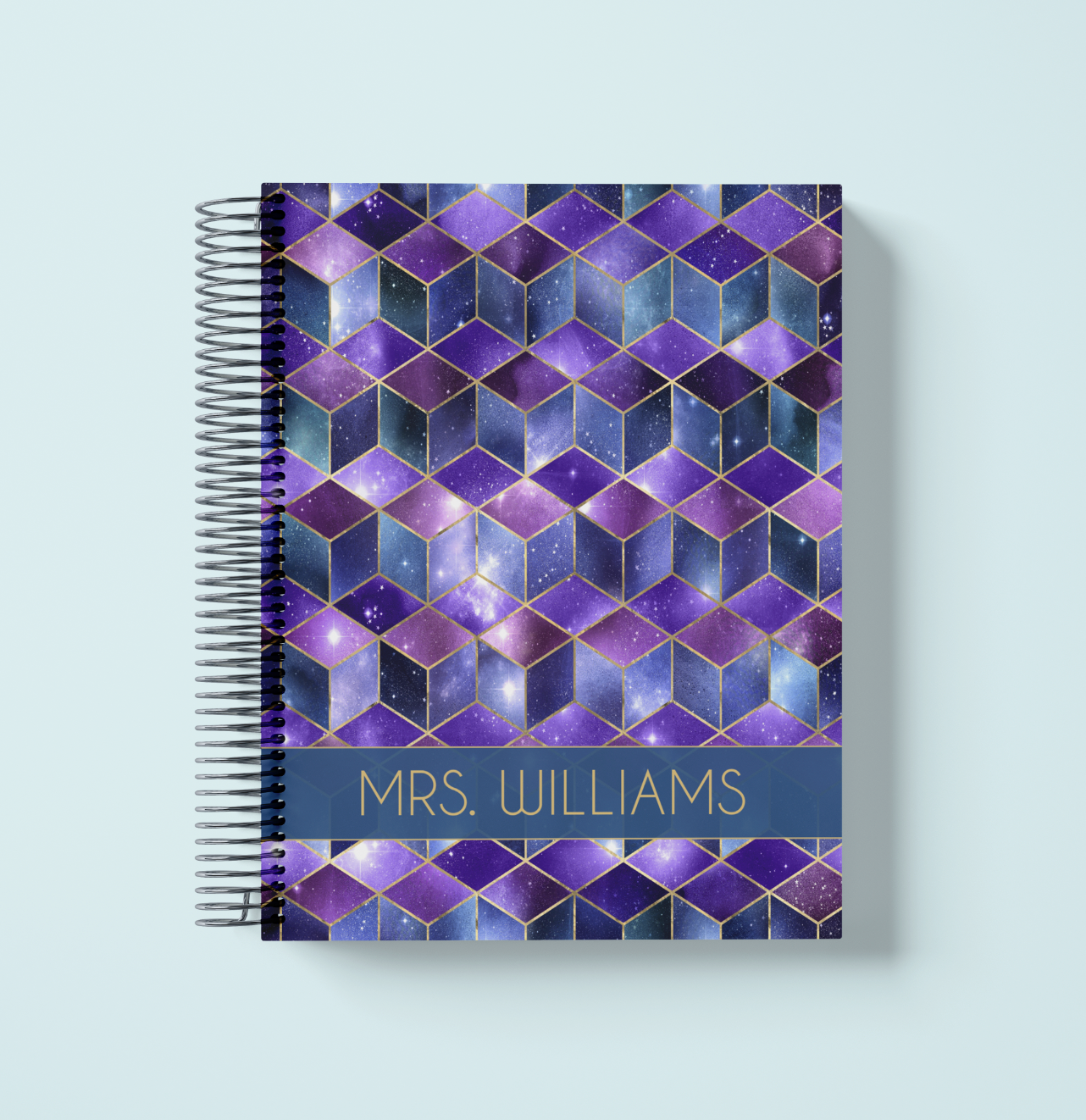 Blue Purple 3D Monthly