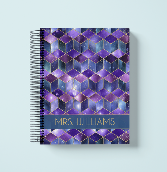 Blue Purple 3D Monthly
